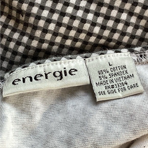⚓️ HALTER  TOP Vintage energie 
Black & White  CHECKS EPLVC - Picture 5 of 16
